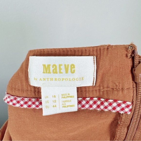 Anthropologie Maeve The Colette Strappy Jumpsuit in Cedar Orange Brown - Picture 9 of 16